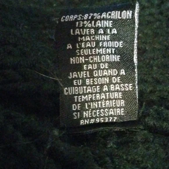 Sanctuary size large black/ cream striped sweater. So pretty for winter. - Picture 11 of 11